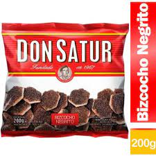 GALLETITAS BIZCOCHO DON SATUR 200gr NEGRITO